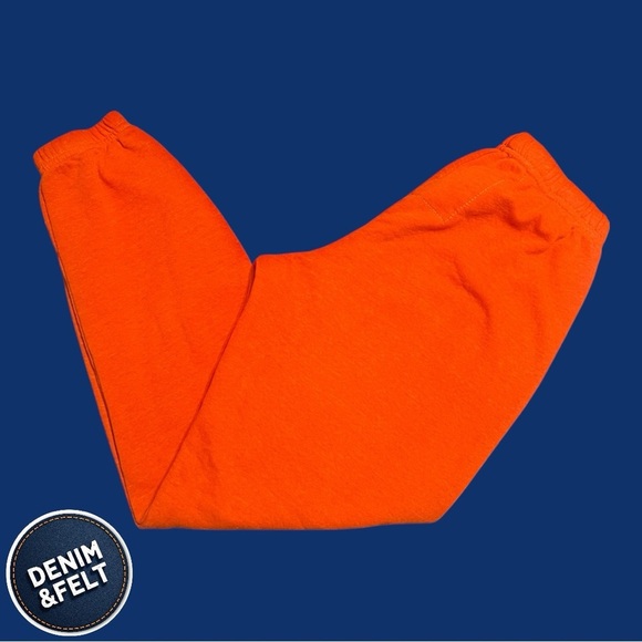 Aviator Nation Unisex Bolt Print Sweatpants/Joggers | Orange w/ Blue Bolt | EUC! - Picture 6 of 13